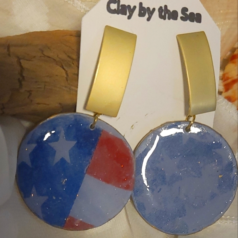 American Flag Earrings